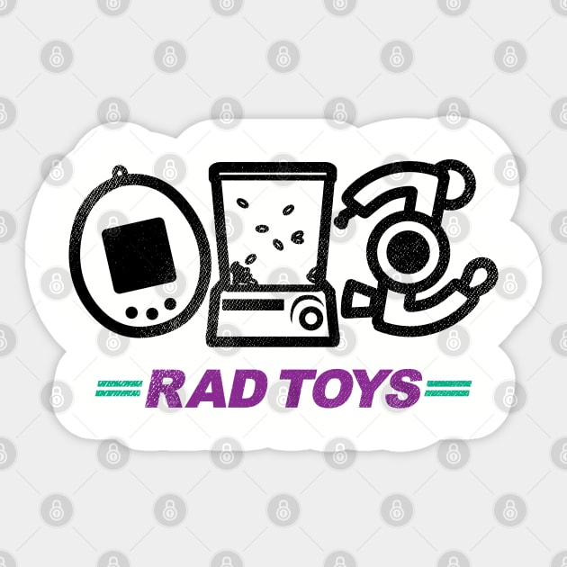 Rad toys Sticker by ntesign